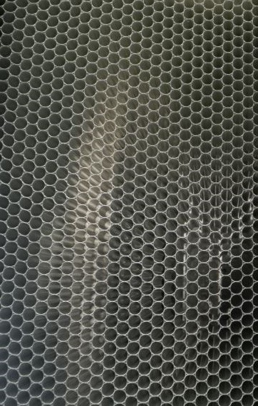 neue Frostwabe in der Nahaufnahme